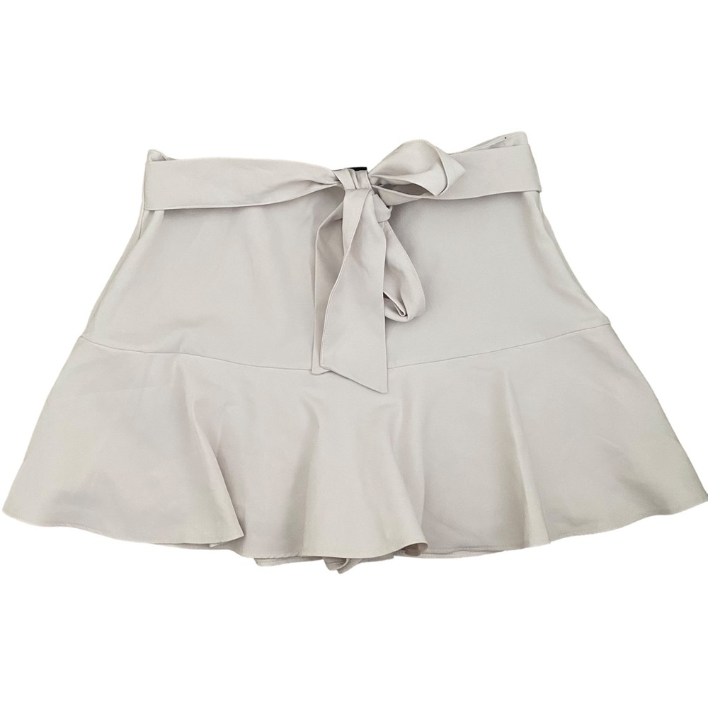 Zara Cream Skirt with Bow Detail